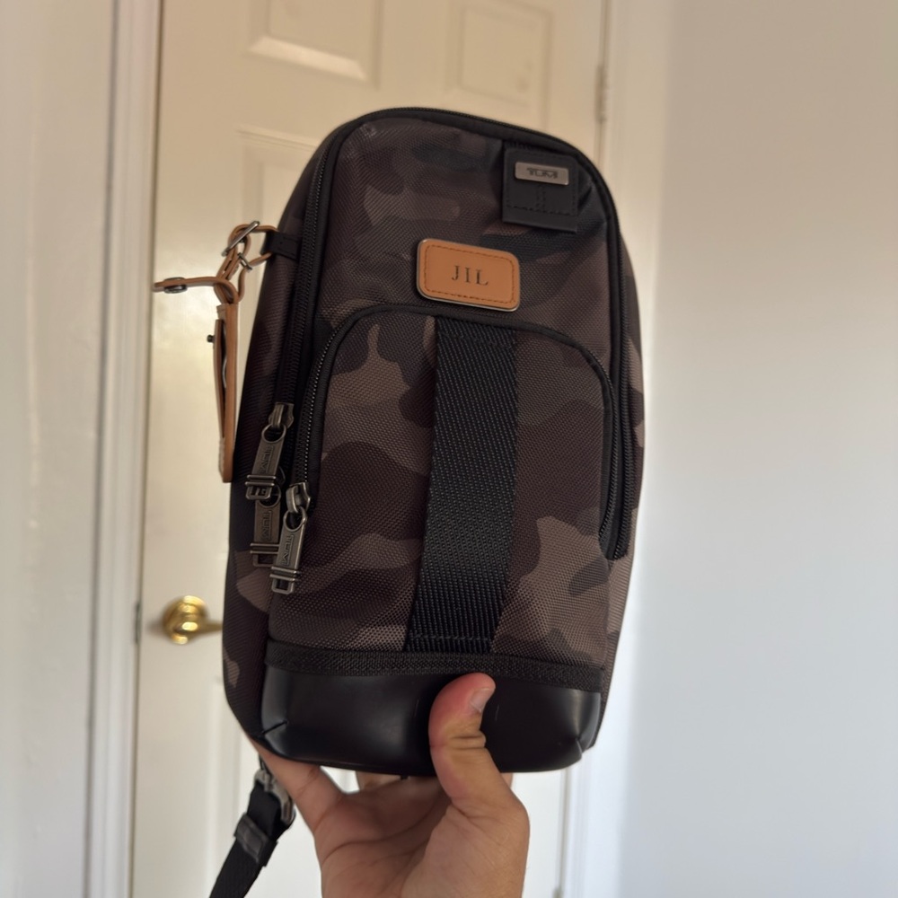 Tumi Belt Bag Brown and Black Durable Design